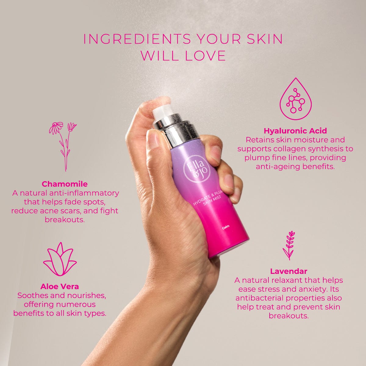 Hydrate & Plump Skin Mist - Calm