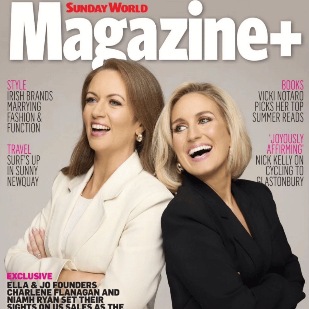 Charlene & Niamh feature on the cover of the Sunday World Magazine