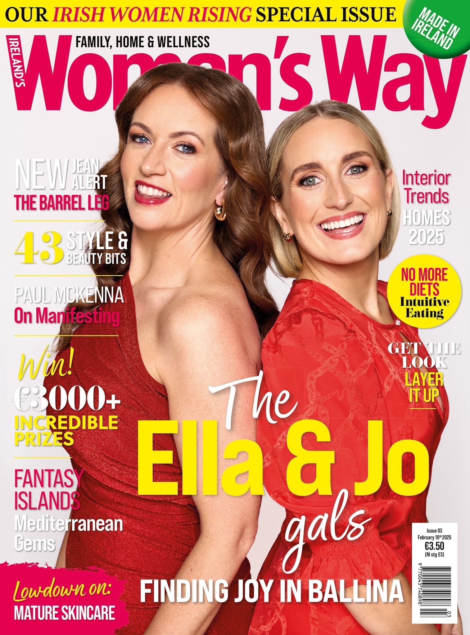 Charlene & Niamh feature on the front cover of Women’s Way